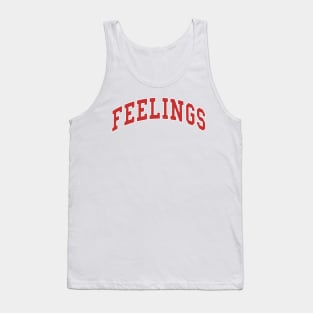 Feelings - red Tank Top